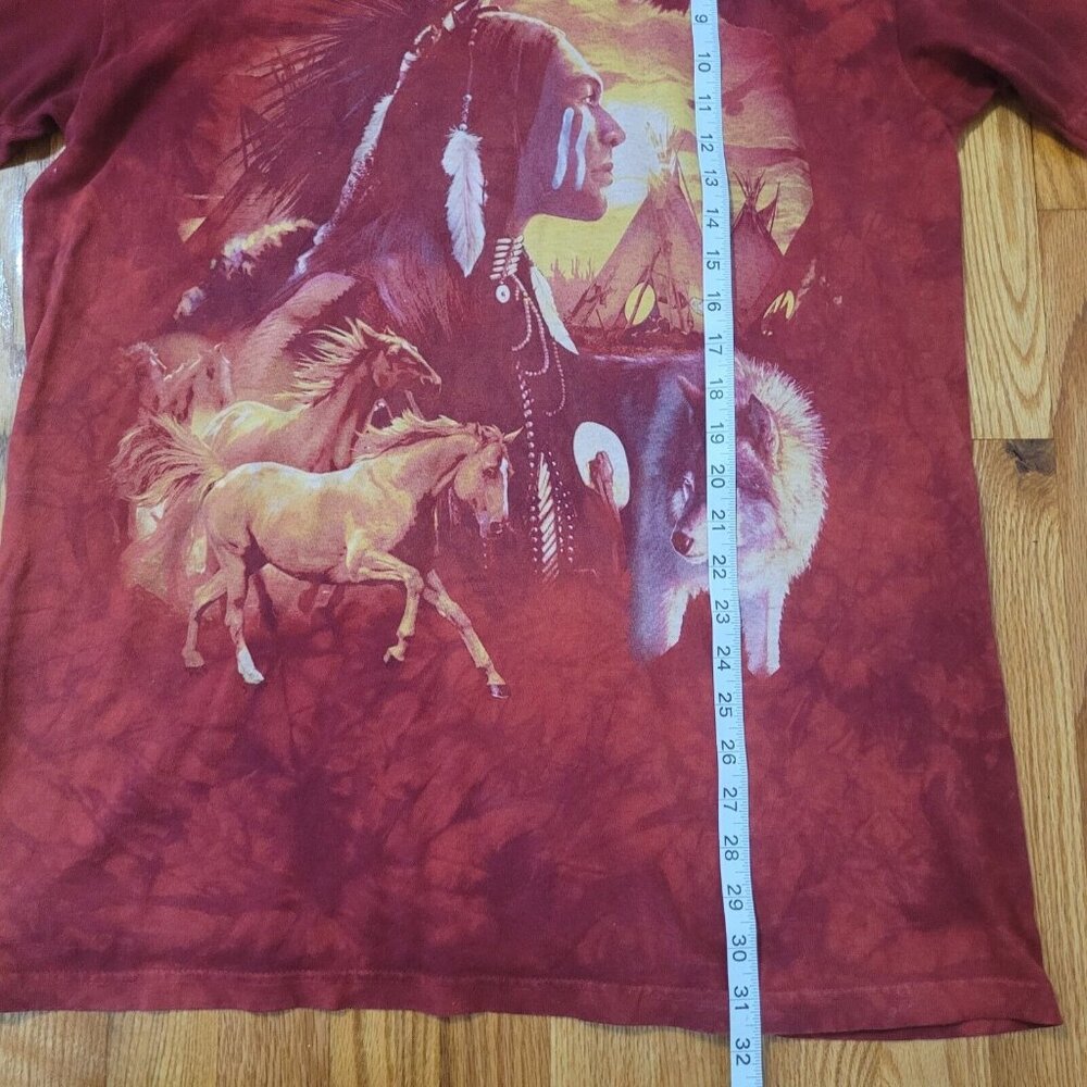 Quail Hollow Native American T-Shirt Size Large Wildlife Wolf Horse Stallion - Picture 5 of 8
